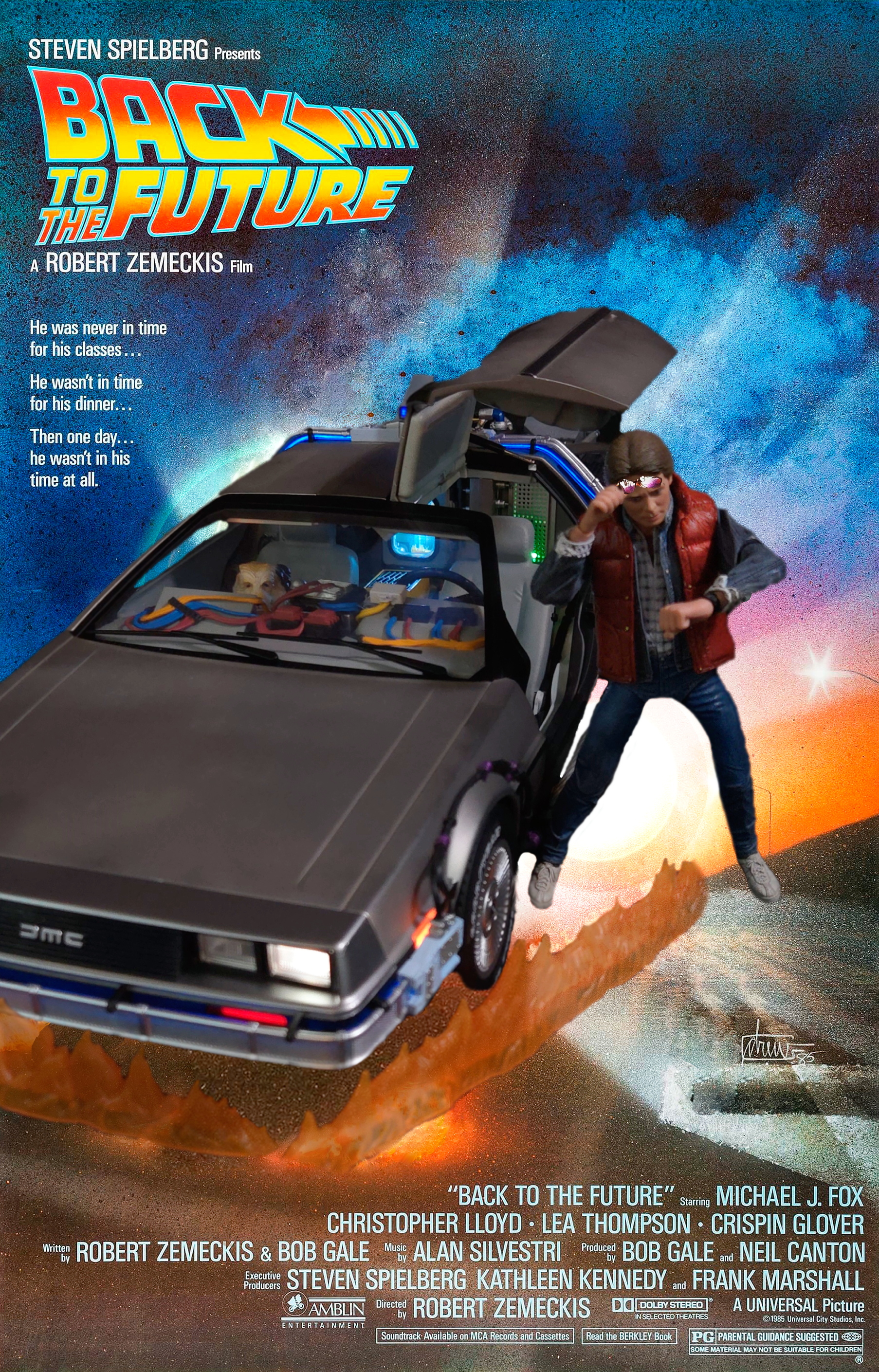 Tomy 1:10 Scale Back to the Future Time Machine (DeLorean